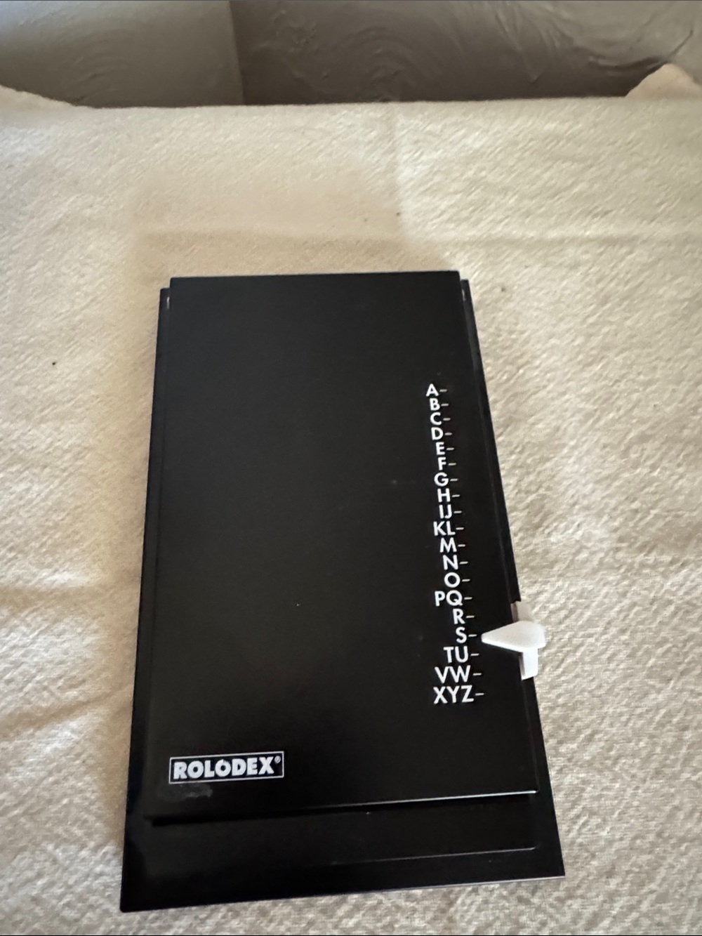 Rolodex Black Desktop Index Organizer - Alphabetical Card File